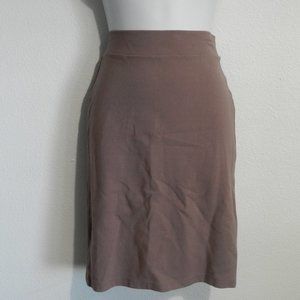 Charlotte Russe stretch knit midi pencil skirt in mauve